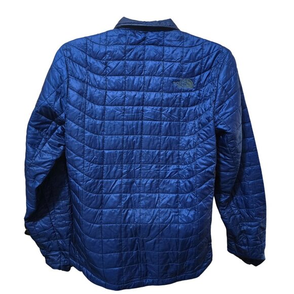 The North Face Mens Blue Quilted Jacket Lightweight Red Lining gorpcore hiking - Picture 3 of 7